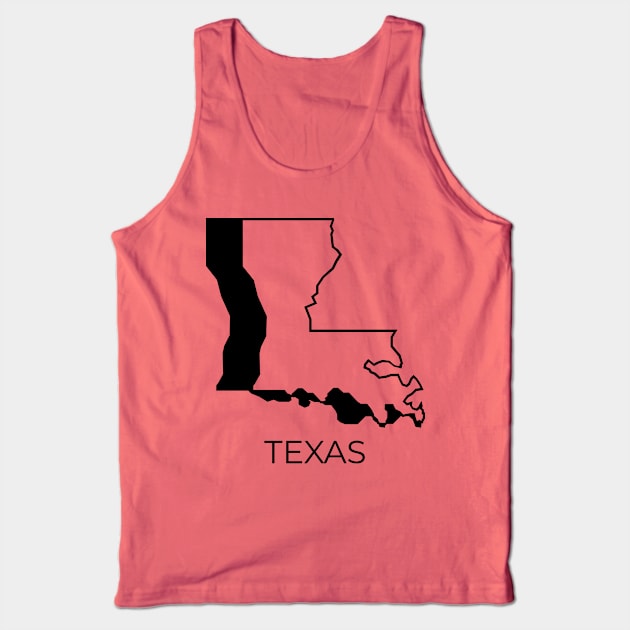 Louisiana, TX. Tank Top by Offended Panda